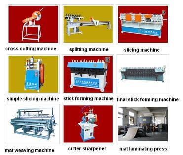 Bamboo mat production line_ Bamboo mat weaving machine_